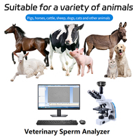 Testeur de motilité et de concentration des spermatozoïdes vétérinaires IN-QA2 avec caméra haute résolution et écran de 23 pouces