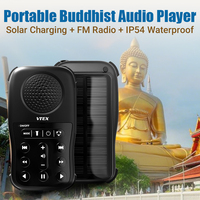 Charge solaire 8GB Haut-parleur Musique bouddhiste Machine à son Lecteur MP3 Temple Bouddhisme Chantant Priant Chanson Bouddha Lecteur