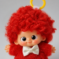 Porte-clés en peluche figurine artistique mignonne, Boîte mystère, Breloque de sac personnage Kawaii Kitsch, Visage en PVC, 7+1 styles, Cadeau surprise aléatoire, Fabriqué en Chine