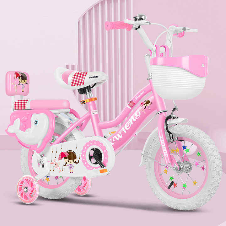 Pink Bike Pink Princess Bike for Girls 5-10 Years