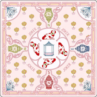 Tapis de Mahjong américain 80x80cm, tapis de jeu de Mahjong avec règles de Charleston imprimées