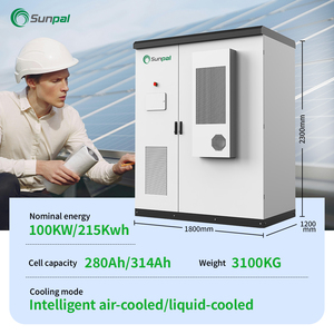 Système de stockage d'énergie industriel et commercial Sunpal 215 kWh 100 kW avec batterie haute tension hybride - Product Image 2