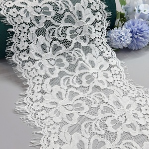 Erkoumi impreziosito <span class=keywords><strong>pizzo</strong></span> in maglia larga in Nylon Spandex tessuto a maglia ciglia tessuto <span class=keywords><strong>pizzo</strong></span> <span class=keywords><strong>francese</strong></span> tessuto <span class=keywords><strong>per</strong></span> tenda - Product Image 3