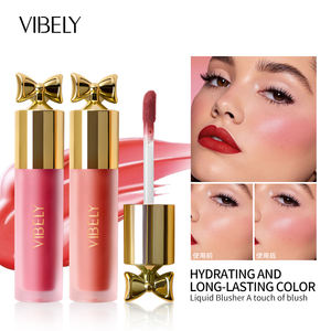 Colorete líquido de lujo con logotipo personalizado de alta calidad, colorete vegano de 7 colores de larga duración, pigmento Natural, rubor líquido en crema resistente al agua - Product Image 6