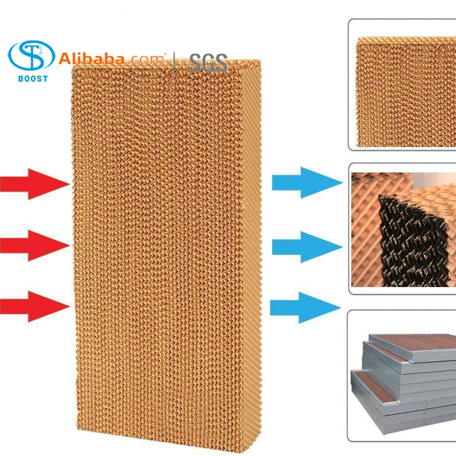 New BOOST Honeycomb Evaporative Water Cooling Pad for Poultry Farms Greenhouses Pig Farms & Factories-1 Year Warranty