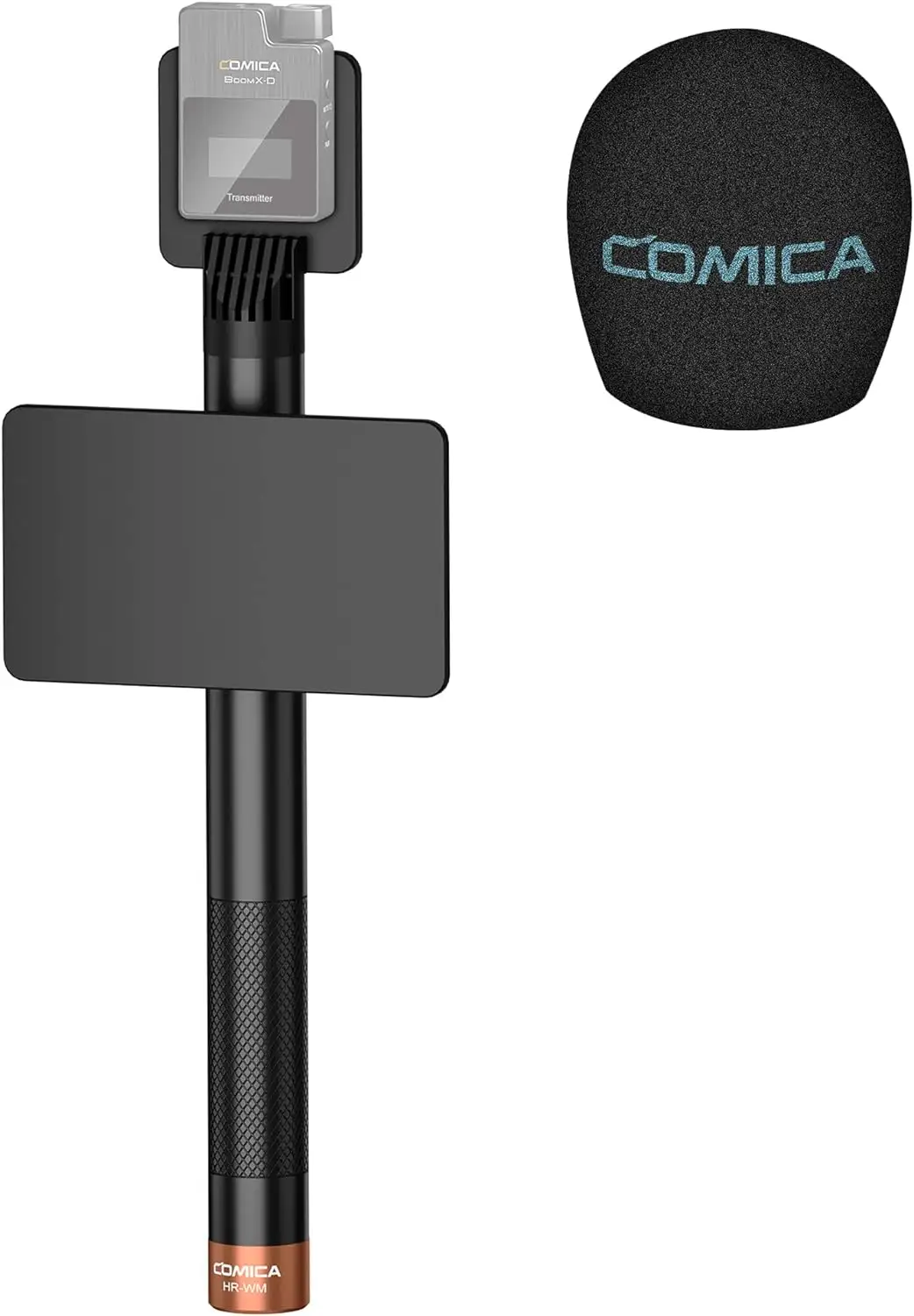 comica HR-WMสัมภาษณ์อะแดปเตอร์มือถือสําหรับRodeไร้สายGO ME/BoomX-D/D Pro/BoomX-Uไร้สายLavalierไมโครโฟน,ไมโครโฟนจับ