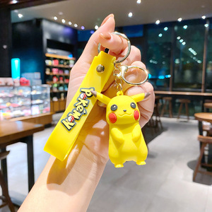 Gongwa Pikachu Psyduck Snorlax squirtle ảnh kỹ thuật số Keychain kim loại hợp kim thân thiện với môi thiết kế dễ thương Unisex Ba lô - Product Image 5