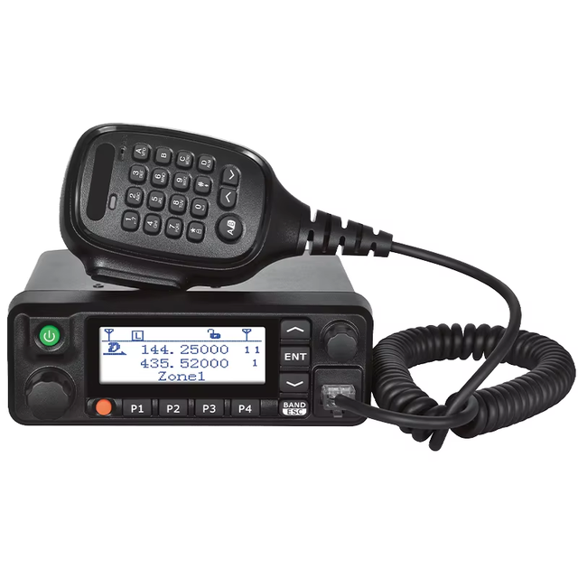 For CDR-800H VHF/UHF Dual Band 50W DMR Mobile Transceiver with GPS IP54 50km Range for Outdoor Two-Way Communication