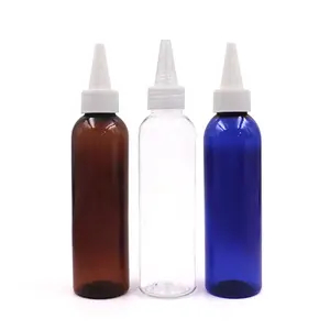 Garrafa aplicadora de óleo para cabelo, 60ml/100ml, óleo de apertar, copos pretos, garrafas aplicadoras de óleo para cabelo