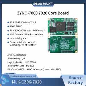 MILIANKE MLK-CZ06-7020 MILIANKE ZYNQ Serie 7000 de Grado Industrial, 1GB DDR3, 128Mbit QSPI FLASH, 16GB EMMC XC7Z020, Linux <span class=keywords><strong>Ubuntu</strong></span> - Product Image 3