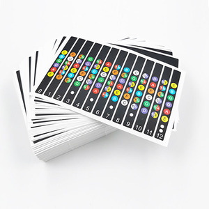 Tìm Hiểu Các Tab Ghi Chú Được Mã Hóa Màu Đề Can Phím Đàn Có Phím Đàn Miếng Dán Bản Đồ Miếng Dán Cần Đàn Cho Người Mới Bắt Đầu - Product Image 4