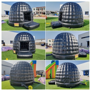 Casa <span class=keywords><strong>de</strong></span> Brinco Inflable Comercial Negra <span class=keywords><strong>de</strong></span> PVC, Castillo Inflable Tipo Iglú para Alquiler <span class=keywords><strong>de</strong></span> Eventos, Fiestas al Aire Libre, Jardín, Carnaval - Product Image 6