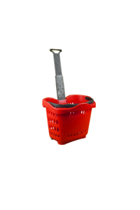55L <span class=keywords><strong>supermercado</strong></span> cesta de <span class=keywords><strong>la</strong></span> compra con mango y ruedas - Product Image 2