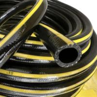 Tuyau d'arrosage de jardin flexible en PVC tressé haute pression anti-UV avec raccords en laiton, longueur 100 pieds, 1/2 pouce, pour irrigation complète