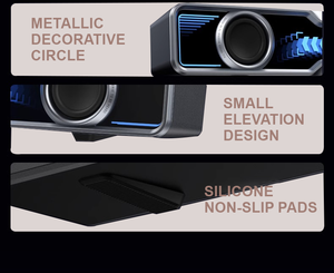 Fábrica personalizada Heavy Bass Wireless RGB BT Slim Table Laptop Soundbar Gaming Pc Altavoces Soundbar <span class=keywords><strong>para</strong></span> Pc Laptops - Product Image 6