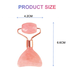 Masajeador Facial Pakcare Design con Logotipo Personalizado, Rodillo Gua Sha de Cuarzo Rosa, <span class=keywords><strong>Beneficios</strong></span> Antienvejecimiento y Adelgazantes para Uso Comercial y Doméstico - Product Image 4