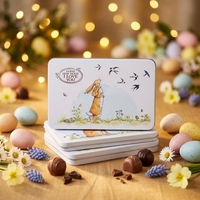 Boîte Cadeau de Pâques Rectangulaire en Fer Blanc Écologique et Recyclable pour Emballage de Chocolats Fins de Fêtes