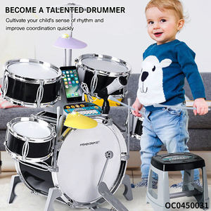 <span class=keywords><strong>Cool</strong></span> petit jouet instruments de musique tambour en plastique enfants ensemble avec chaise musique légère - Product Image 3