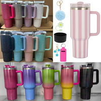 Mug de voyage isotherme en acier inoxydable à double paroi de 40 oz avec poignée, personnalisable avec logo, pour l'aventure – Expédié depuis l'entrepôt américain