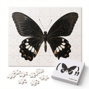 OEM ODM personalización personalizada rompecabezas molde de corte 42 Piezas mariposa insecto patrón rompecabezas Pp rompecabezas para Unisex - Product Image 1