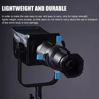 Projecteur à monture Bowens ZSYB YG90, 19 °   Snoot optique avec 20 motifs Gobo et 4 gels de couleur pour éclairages vidéo LED COB