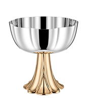 Bol en acier inoxydable poli miroir de luxe, base en forme de lotus, bol décoratif pour fruits, pour la maison, le dîner, l'hôtel, le buffet