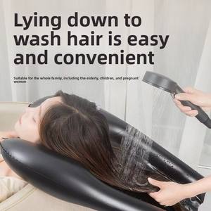 Bac de lavage de cheveux <span class=keywords><strong>gonflable</strong></span> portable pour personnes âgées, femmes enceintes, soins à domicile, lit, salon, <span class=keywords><strong>spa</strong></span> – Facile à utiliser et confortable - Product Image 4