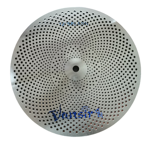 Platillos de Batería Vansir de Aleación Plateada, Silenciosos, de Bajo Volumen, para Práctica de Batería - Product Image 3