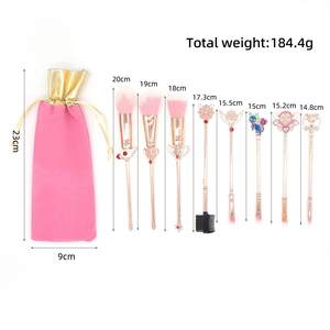 Set <span class=keywords><strong>di</strong></span> pennelli per il trucco Sakura ispirati ai <span class=keywords><strong>Sailor</strong></span> <span class=keywords><strong>Moon</strong></span> Design creativo ombretto cipria fondotinta strumenti <span class=keywords><strong>di</strong></span> bellezza per il viso 8 pz - Product Image 6