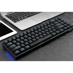 Professional Wholesale Wiress/bt Dual Mode Wireless Mechaincial Keyboard Gasket 2.4ghz Bluetooth 71 Keys Mechanical Keyboard