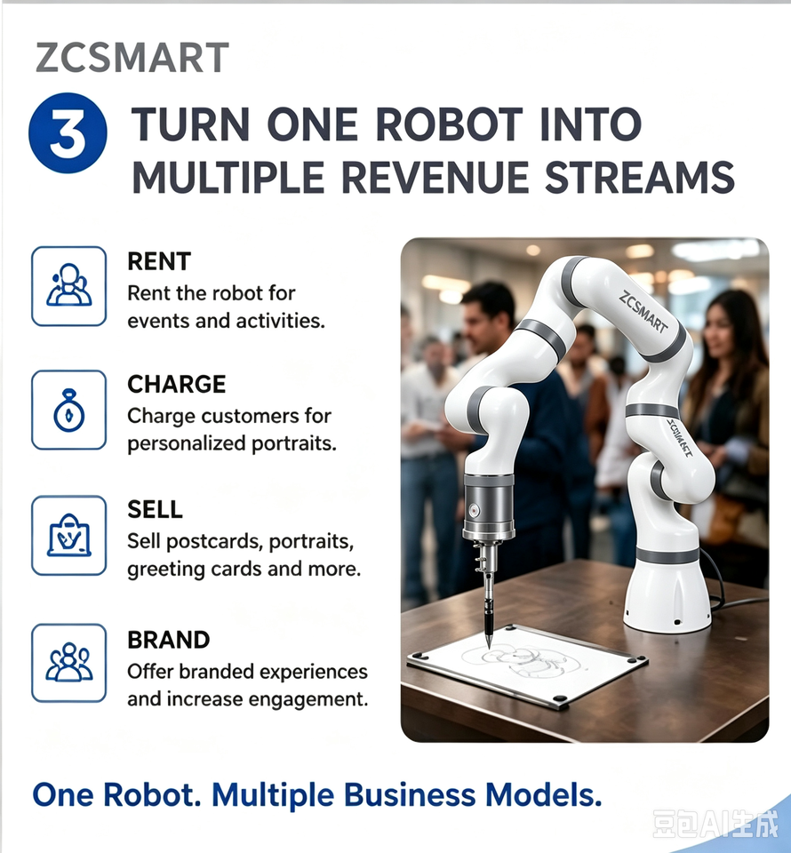 Multi-scene Drawing Robotic Arm, Equipment for Rental Service, Live ...