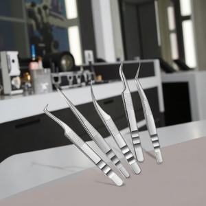 Juego de Pinzas para Pestañas de Volumen Personalizadas Pinky Leem al por Mayor, Pinzas de Acero Inoxidable para Extensión de Pestañas, Herramienta de Belleza Vetus - Product Image 1