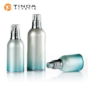 China Lieferant Großhandel neues Design Pumpenflasche 30 ml 50 ml 100 ml 120 ml Kosmetik luftlose Flasche Körpercreme luftlose Pumpenflasche