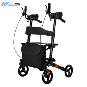 Déambulateur multifonctionnel pour personnes âgées en alliage d'aluminium léger et portable avec siège pour la rééducation - Product Image 4