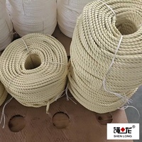 Corde en Aramide Ignifuge et Résistante au Feu, Diamètre 6/8/10/12mm, Double Tressage, Résistante à la Corrosion de l'Eau de Mer, pour Amarrage Marin et Cibles Cachées