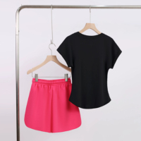 T-shirt décontracté à col rond et manches courtes pour femmes, taille plus, 100% polyester, respirant et anti-boulochage, impression de logo personnalisée