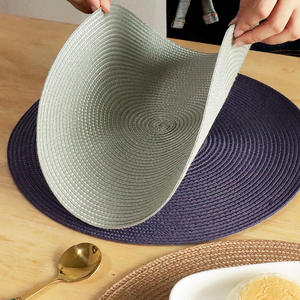 แผ่นรองจานทรงกลมสีพื้นแบบเรียบจากเท็กซัส ทำจากพลาสติก PP ทนความร้อน สำหรับใช้ในบ้าน ซักเครื่องได้ - Product Image 5