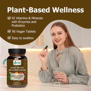 Comprimés de multivitamines véganes directement de l'usine avec riboflavine pour la santé cérébrale, favorisant la fonction énergétique et le soutien immunitaire - Product Image 3