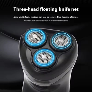 Maquinilla de afeitar de tres cuchillas, maquinilla de afeitar recargable y lavable, cuchilla de afeitar para hombre, recortadora de patillas - Product Image 2