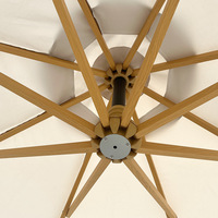 Meilleur prix Grand parasol de patio rétractable à bras pliable en aluminium résistant au vent pour hôtels et restaurants
