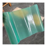 Panneau de toiture transparent en fibre de verre ondulée, matériau de couverture en plastique transparent, tuile de toiture en FRP, plaque de toiture