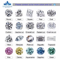 Prix de gros Moissanite de petite taille pour Grillz glacés, Moissanite synthétique taille Melee 1, 1.5, 2.0 mm Ronde D VVS1 pour Chaîne Cubaine