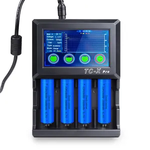 battery tester analyzer aaa Suppliers-Smart Touch screen battery analyzer AA AAA C D NIMH Battery Charger 18650 battery tester