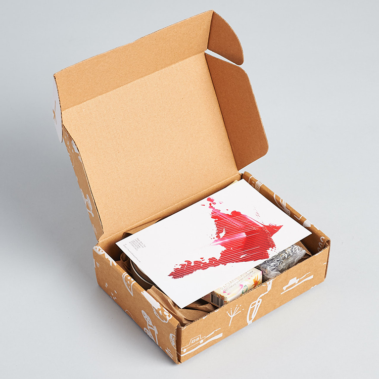 Custom Logo Kraft Corrugated Paper Cardboard Packaging Tuck End Mailer Shipping Gift Box