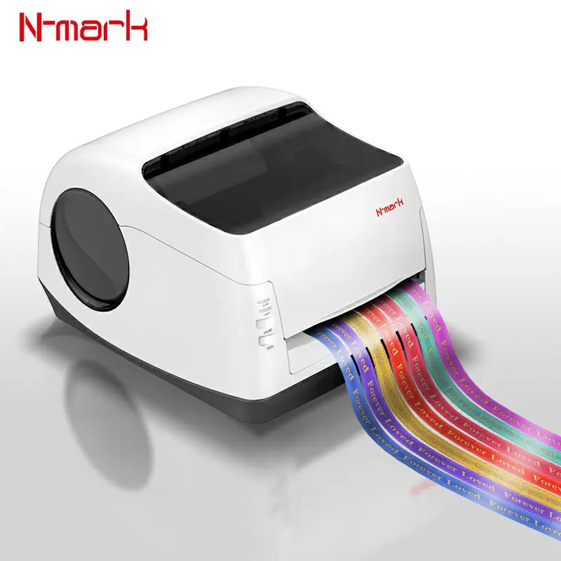 N-mark Satin Ribbon Printer instead of Automatic Roll to Roll Screen Printing Machine for Label Ribbon