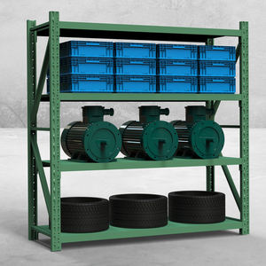 מתלה מתכת מתכווננת מדף ללא ספק מדפים פלדה מחסן בינוני מדף מדף מדף מדף מתכת - Product Image 4