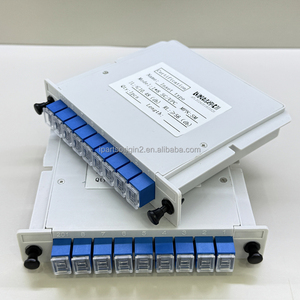 กล่องสายเคเบิลใยแก้วนำแสงแบบ Single-Mode G.657A1 ของโรงงานจีน 1x8 SC/UPC SC/APC กล่องแยกสัญญาณ PLC สำหรับโทรคมนาคม 1 เข้า 8 ออก - Product Image 1