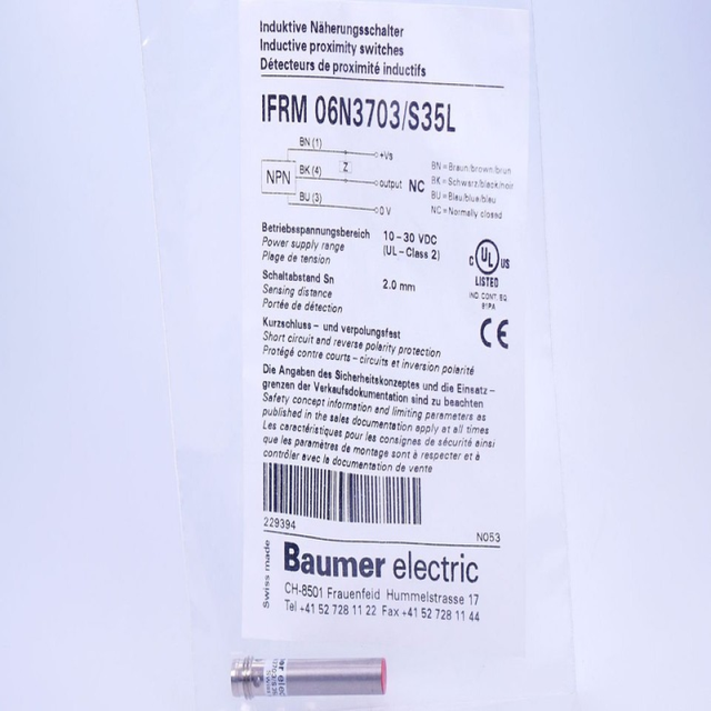 New and Original Stock in Warehouse Ifrm 06n3703/S35l 10140593 Sn 2mm Sealed Sensor