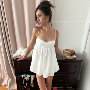 เสื้อสายเดี่ยวผู้หญิงแบบเซ็กซี่ โชว์หลัง ระบายอากาศได้ดี ผ้าทอ รุ่น CAMIS ประจำปี 2026 สีพื้น เอวสูง ทรงเอ สายบาง ไม่มีแขน สไตล์ลำลอง - Product Image 3