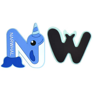 थोक कस्टम डिजाइन कार्टून प्यारा व्यक्तिगत रेफ्रिजरेटर मैग्नेट वर्णमाला जानवर नरम pvc रबर फ्रिज चुंबक - Product Image 2